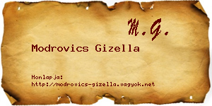 Modrovics Gizella névjegykártya